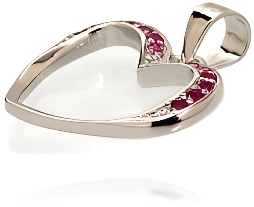 Diamond Sky Jewelry Sidabrinis pakabukas su cirkoniais „Įsimylėjusi Širdis II“