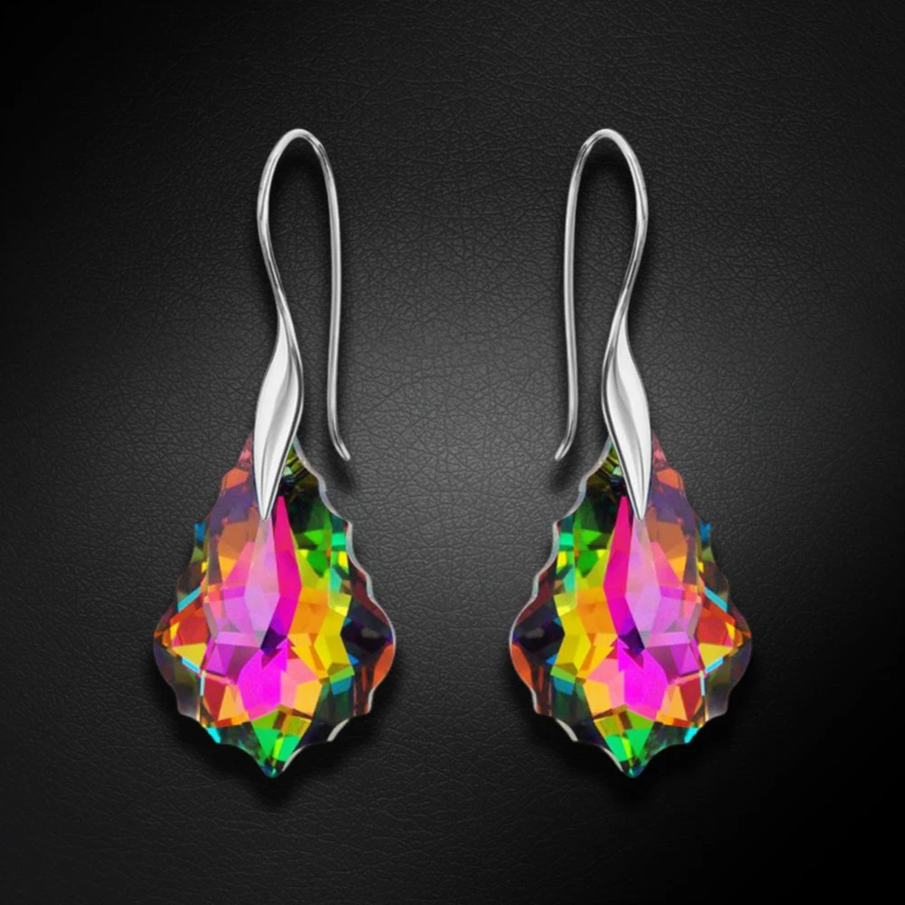 Diamond Sky Jewelry Sidabrinis papuošalų rinkinys moterims „Baroque IV (Vitrail Medium)“ su Swarovski® kristalais