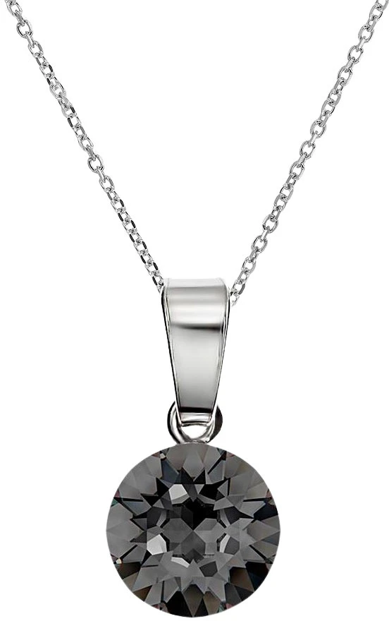 Diamond Sky Jewelry Sidabrinis papuošalų rinkinys moterims „Classic (Sidabrinis Night)“ su Swarovski® kristalais