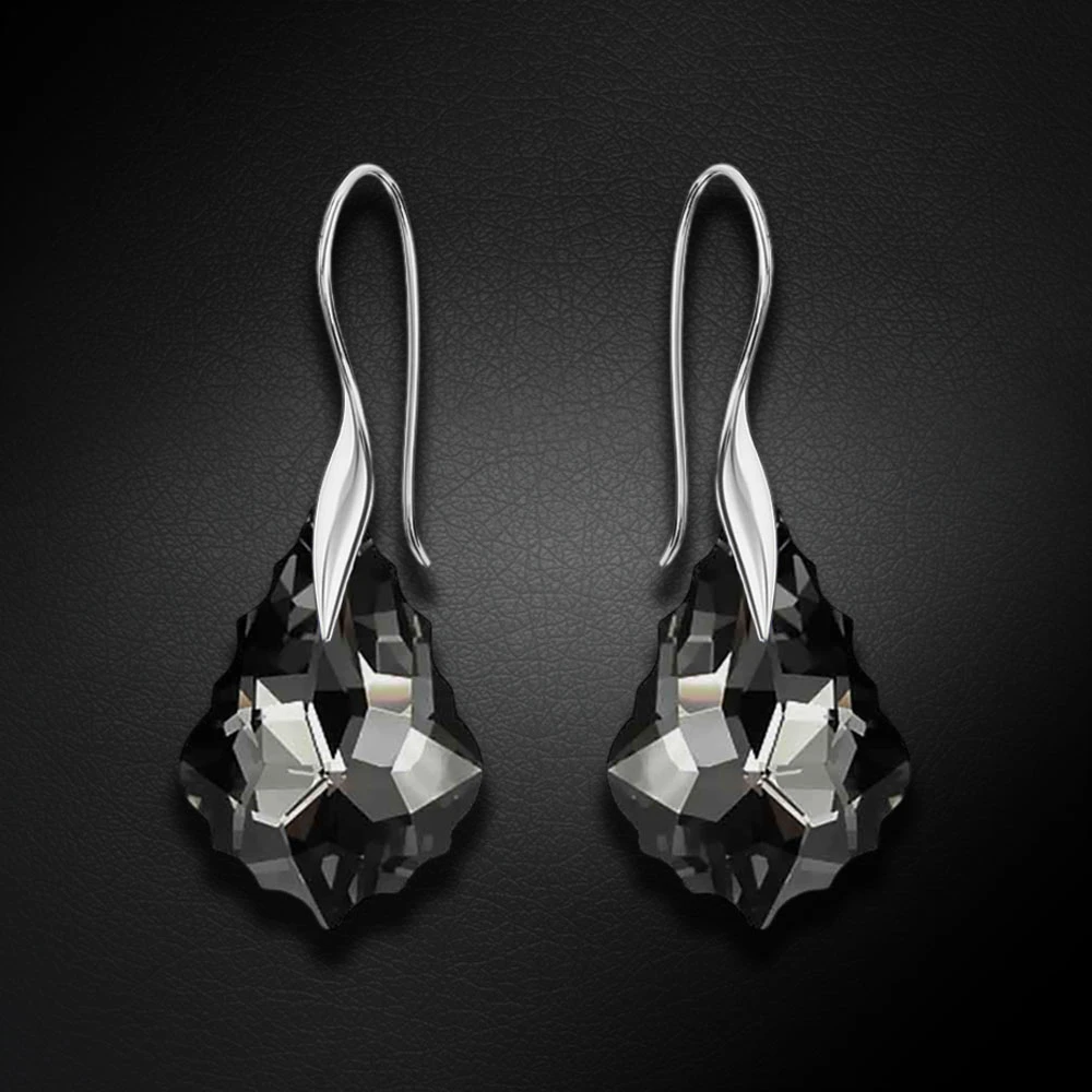 Diamond Sky Jewelry Sidabrinis papuošalų rinkinys moterims „Baroque IV (Sidabrinis Night)“ su Swarovski® kristalais