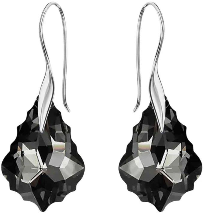 Diamond Sky Jewelry Sidabrinis papuošalų rinkinys moterims „Baroque IV (Sidabrinis Night)“ su Swarovski® kristalais