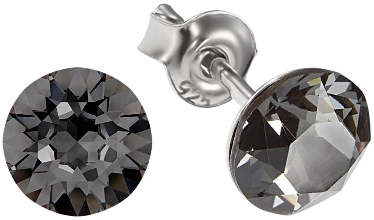 Diamond Sky Jewelry Sidabrinis papuošalų rinkinys moterims „Classic (Sidabrinis Night)“ su Swarovski® kristalais
