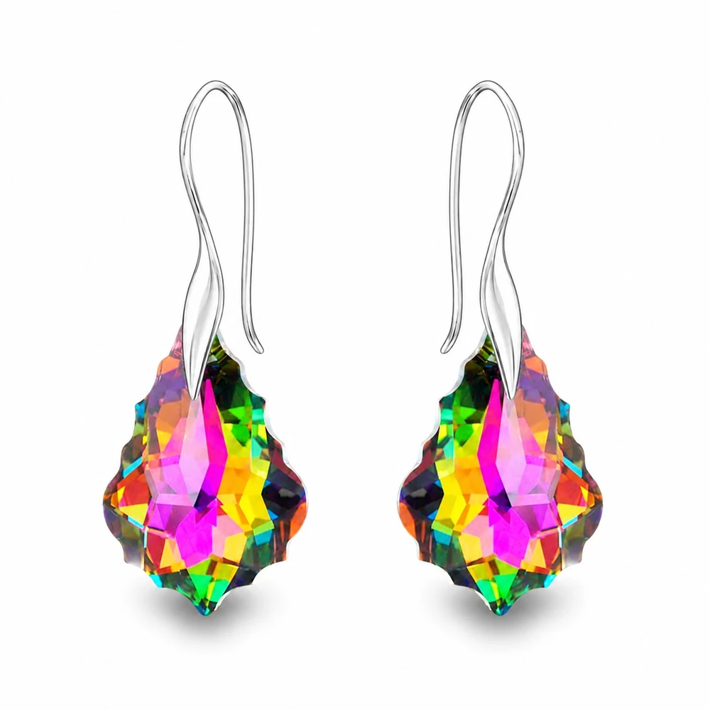 Diamond Sky Jewelry Sidabrinis papuošalų rinkinys moterims „Baroque IV (Vitrail Medium)“ su Swarovski® kristalais
