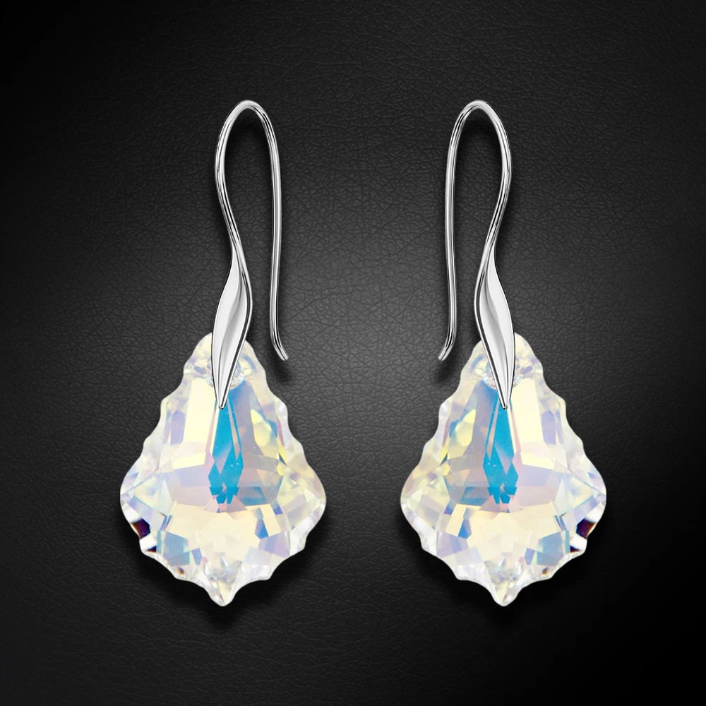 Diamond Sky Jewelry Sidabrinis papuošalų rinkinys moterims „Baroque IV (Aurora Borealis)“ su Swarovski® kristalais