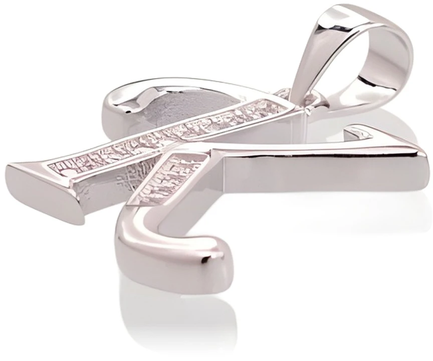 Diamond Sky Jewelry Sidabrinis raidės pakabukas su cirkoniais „K II“