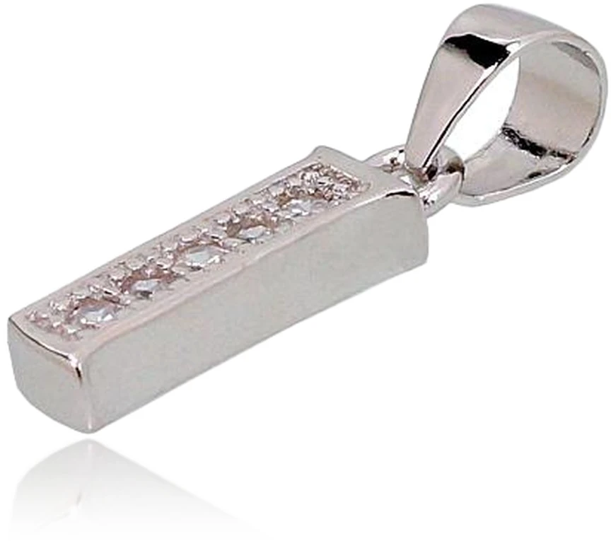 Diamond Sky Jewelry Sidabrinis raidės pakabukas su cirkoniais „I“