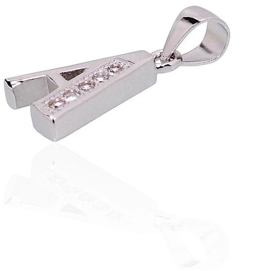 Diamond Sky Jewelry Sidabrinis raidės pakabukas su cirkoniais „A“