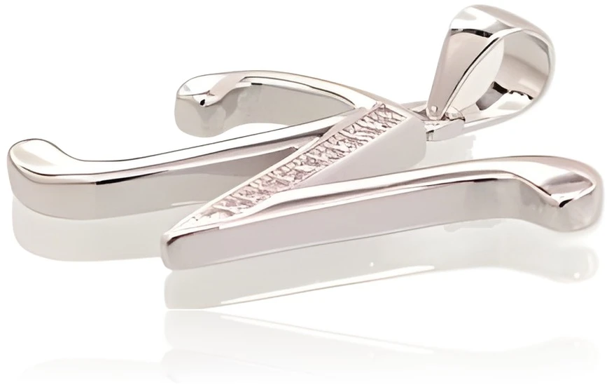Diamond Sky Jewelry Sidabrinis raidės pakabukas su cirkoniais „N II“
