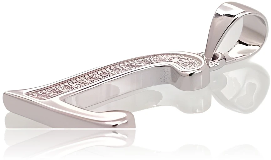 Diamond Sky Jewelry Sidabrinis raidės pakabukas su cirkoniais „L“