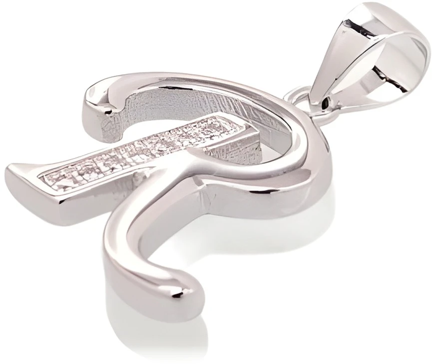 Diamond Sky Jewelry Sidabrinis raidės pakabukas su cirkoniais „R II“