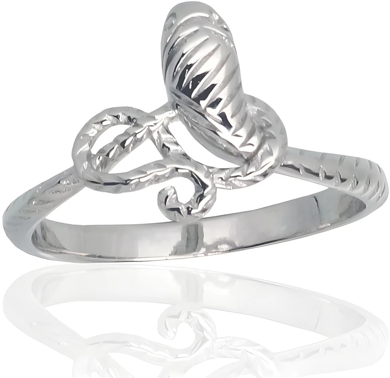 Diamond Sky Jewelry Sidabrinis žiedas „Gyvatė II“