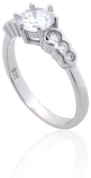 Diamond Sky Jewelry Sidabrinis žiedas su cirkoniais „Frozen Light“