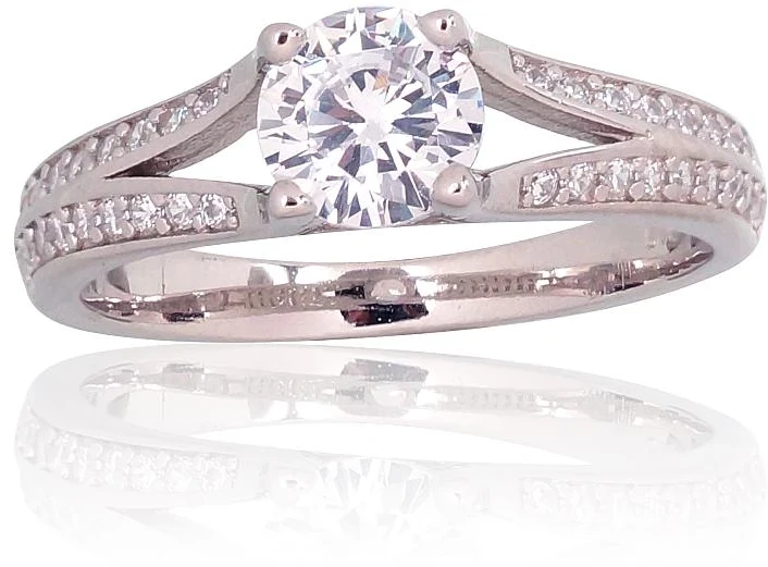 Diamond Sky Jewelry Sidabrinis žiedas su cirkoniais „Starlight Vow“