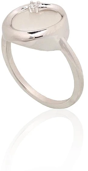 Diamond Sky Jewelry Sidabrinis žiedas su cirkoniais ir perlamutru „Falling Star“