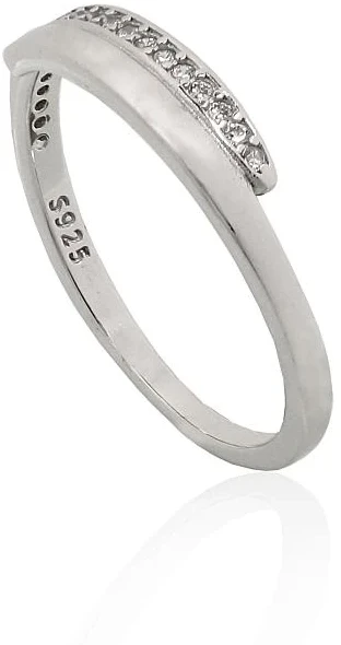 Diamond Sky Jewelry Sidabrinis žiedas su cirkoniais „Moonlit Path“
