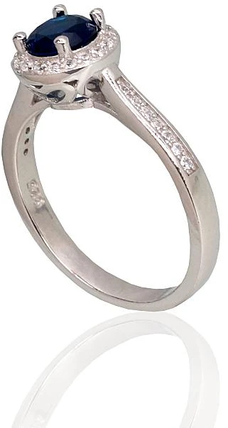 Diamond Sky Jewelry Sidabrinis žiedas su cirkoniais „Širdys ir Strėlės“