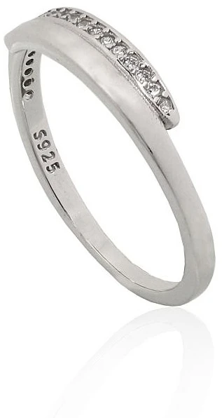 Diamond Sky Jewelry Sidabrinis žiedas su cirkoniais „Moonlit Path“