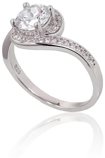 Diamond Sky Jewelry Sidabrinis žiedas su cirkoniais „Kometa“