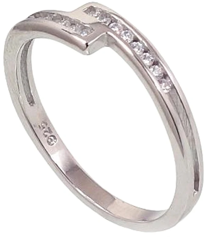 Diamond Sky Jewelry Sidabrinis žiedas su cirkoniais „Kometa V“