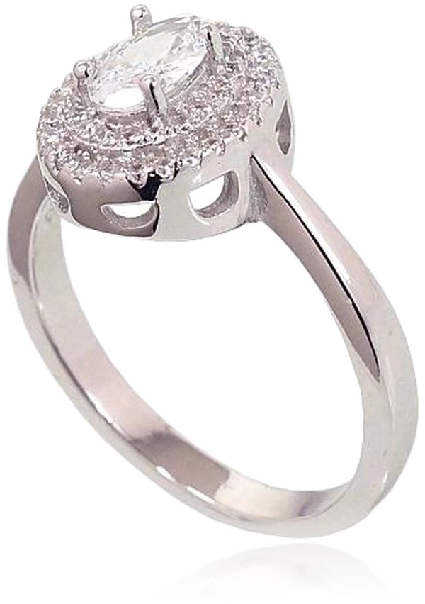 Diamond Sky Jewelry Sidabrinis žiedas su cirkoniais „Cecilia“