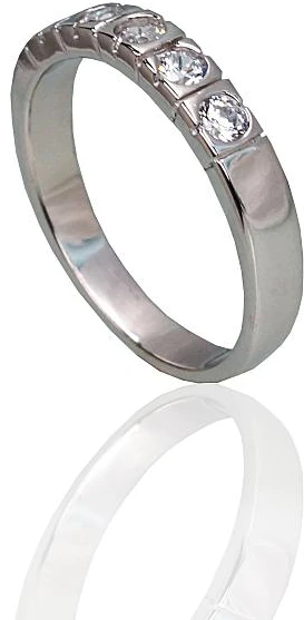 Diamond Sky Jewelry Sidabrinis žiedas su cirkoniais „Domino II“