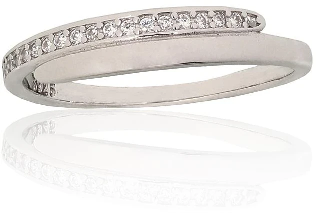 Diamond Sky Jewelry Sidabrinis žiedas su cirkoniais „Moonlit Path“