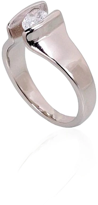 Diamond Sky Jewelry Sidabrinis žiedas su cirkoniais „Clear Horizon“