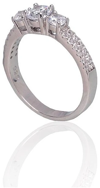 Diamond Sky Jewelry Sidabrinis žiedas su cirkoniais „Frozen Light II“