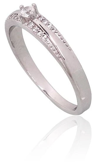 Diamond Sky Jewelry Sidabrinis žiedas su cirkoniais „Crystal Whisper“