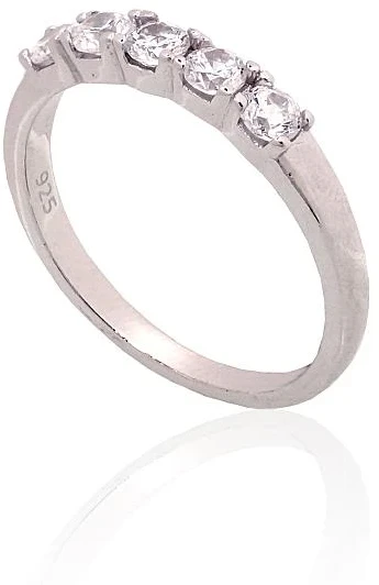 Diamond Sky Jewelry Sidabrinis žiedas su cirkoniais „Kristalo Takas XI“