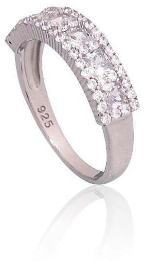 Diamond Sky Jewelry Sidabrinis žiedas su cirkoniais „Marquise“