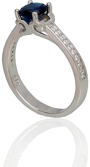 Diamond Sky Jewelry Sidabrinis žiedas su cirkoniais „Naujoji Klasika“