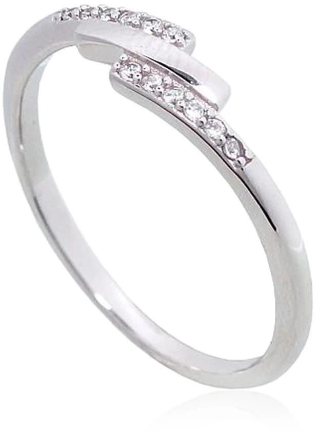 Diamond Sky Jewelry Sidabrinis žiedas su cirkoniais „Parallel“