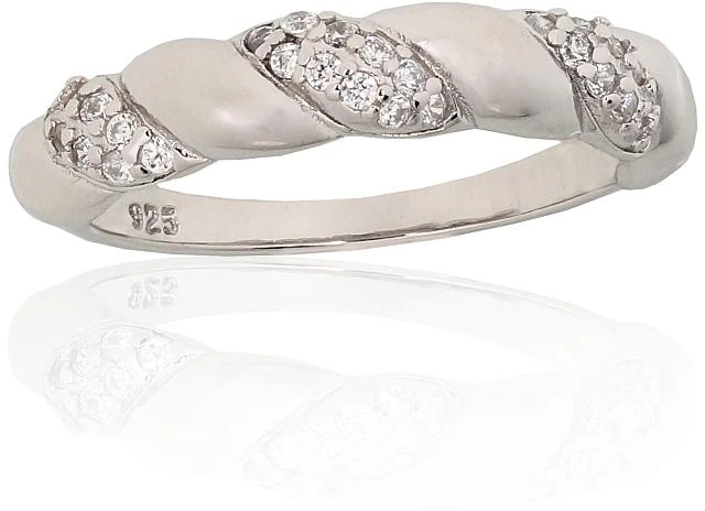 Diamond Sky Jewelry Sidabrinis žiedas su cirkoniais „Louisa IX“