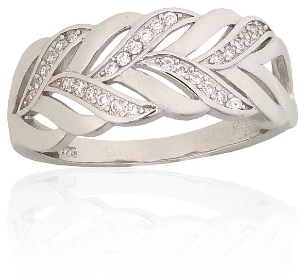 Diamond Sky Jewelry Sidabrinis žiedas su cirkoniais „Louise VIII“