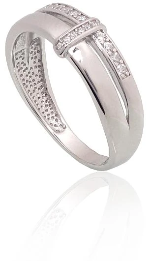 Diamond Sky Jewelry Sidabrinis žiedas su cirkoniais „Shining Path“