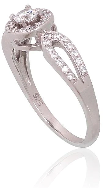 Diamond Sky Jewelry Sidabrinis žiedas su cirkoniais „Cruise II“