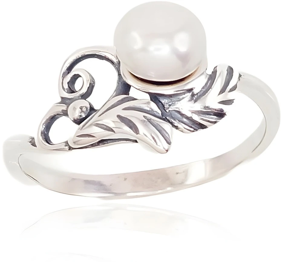 Diamond Sky Jewelry Sidabrinis žiedas su perlais „Isabelle“