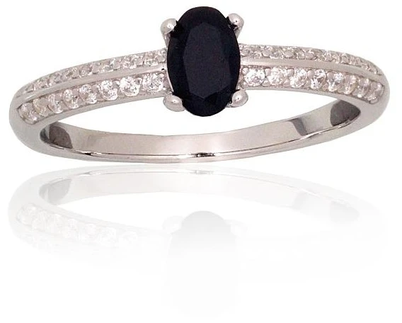 Diamond Sky Jewelry Sidabrinis žiedas su cirkoniais „Evening Star“