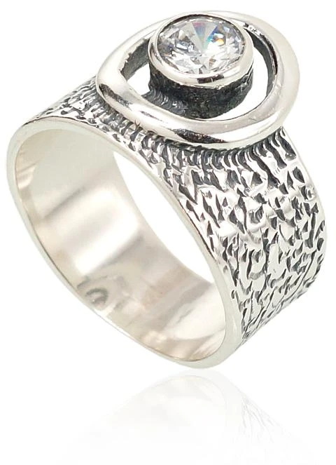 Diamond Sky Jewelry Sidabrinis žiedas su cirkoniais „Orbita“