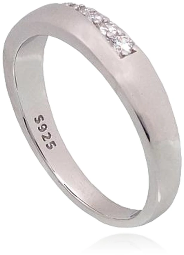 Diamond Sky Jewelry Sidabrinis žiedas su cirkoniais „Shining Path II“