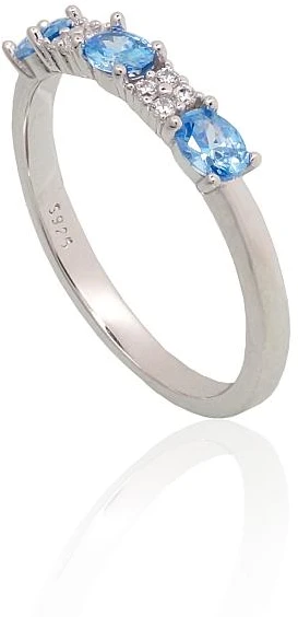 Diamond Sky Jewelry Sidabrinis žiedas su cirkoniais „Kamelija IV“