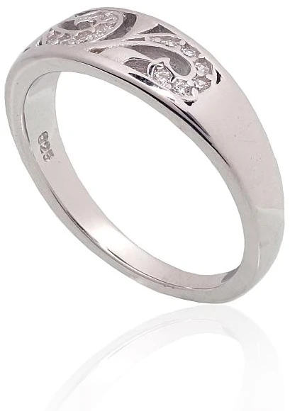 Diamond Sky Jewelry Sidabrinis žiedas su cirkoniais „Louise V“