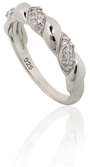 Diamond Sky Jewelry Sidabrinis žiedas su cirkoniais „Louisa IX“