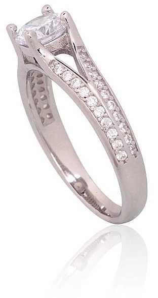 Diamond Sky Jewelry Sidabrinis žiedas su cirkoniais „Starlight Vow“