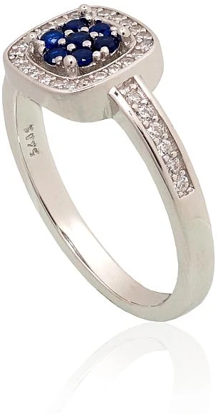 Diamond Sky Jewelry Sidabrinis žiedas su cirkoniais „Akmeninė Gėlė II“