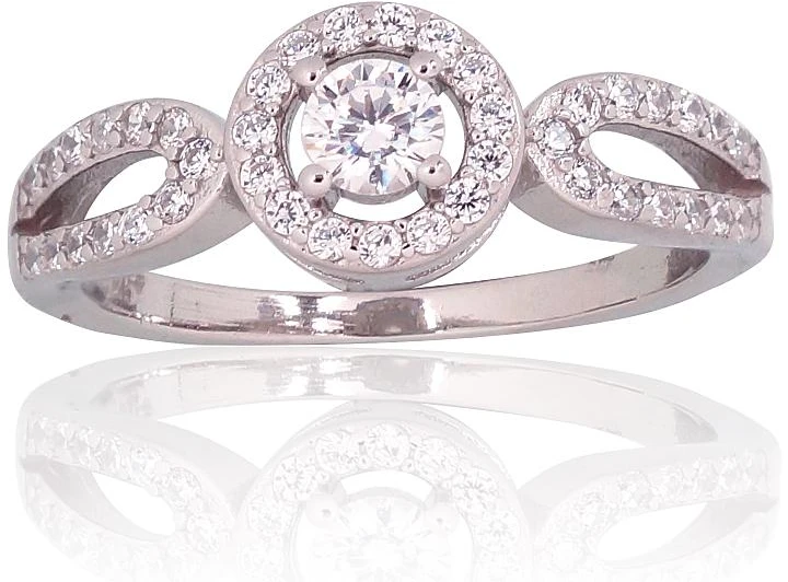 Diamond Sky Jewelry Sidabrinis žiedas su cirkoniais „Cruise II“