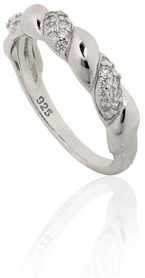 Diamond Sky Jewelry Sidabrinis žiedas su cirkoniais „Louisa IX“