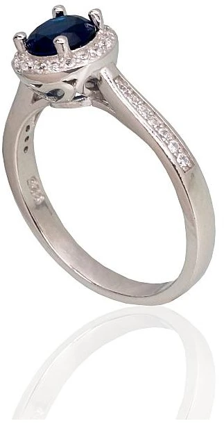 Diamond Sky Jewelry Sidabrinis žiedas su cirkoniais „Širdys ir Strėlės“