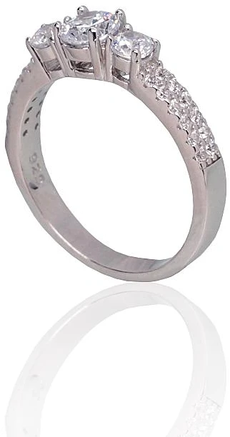 Diamond Sky Jewelry Sidabrinis žiedas su cirkoniais „Frozen Light II“